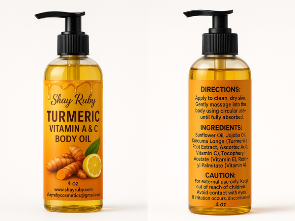 Turmeric Vitamin A&c body oil