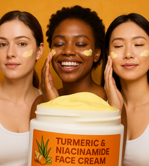 Turmeric & Kojic acid face cream body oil  and soap