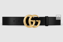 Gold buckle Gucci belt